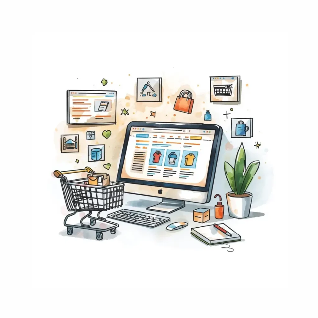 Image représentant le service de création de sites e-commerce de DigiBapt