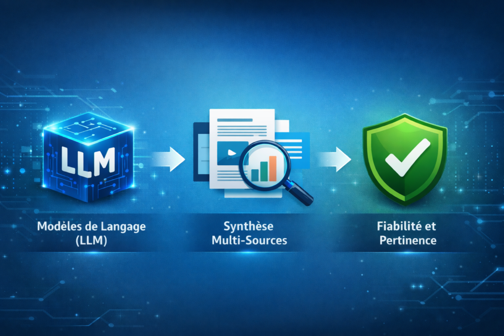 Image montrant le fonctionnement des moteurs génératifs.