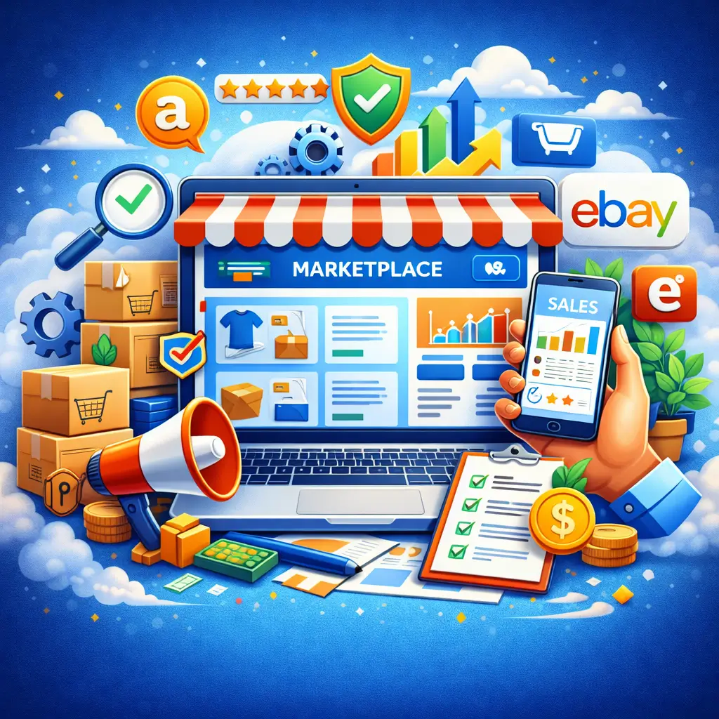 L'agence web DigiBapt propose un service de gestion des comptes vendeurs sur les marketplaces.