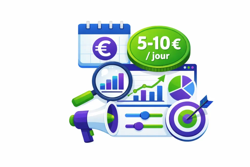 Le budget recommandé pour investir dans de la publicité sur les marketplaces de décoration au début.